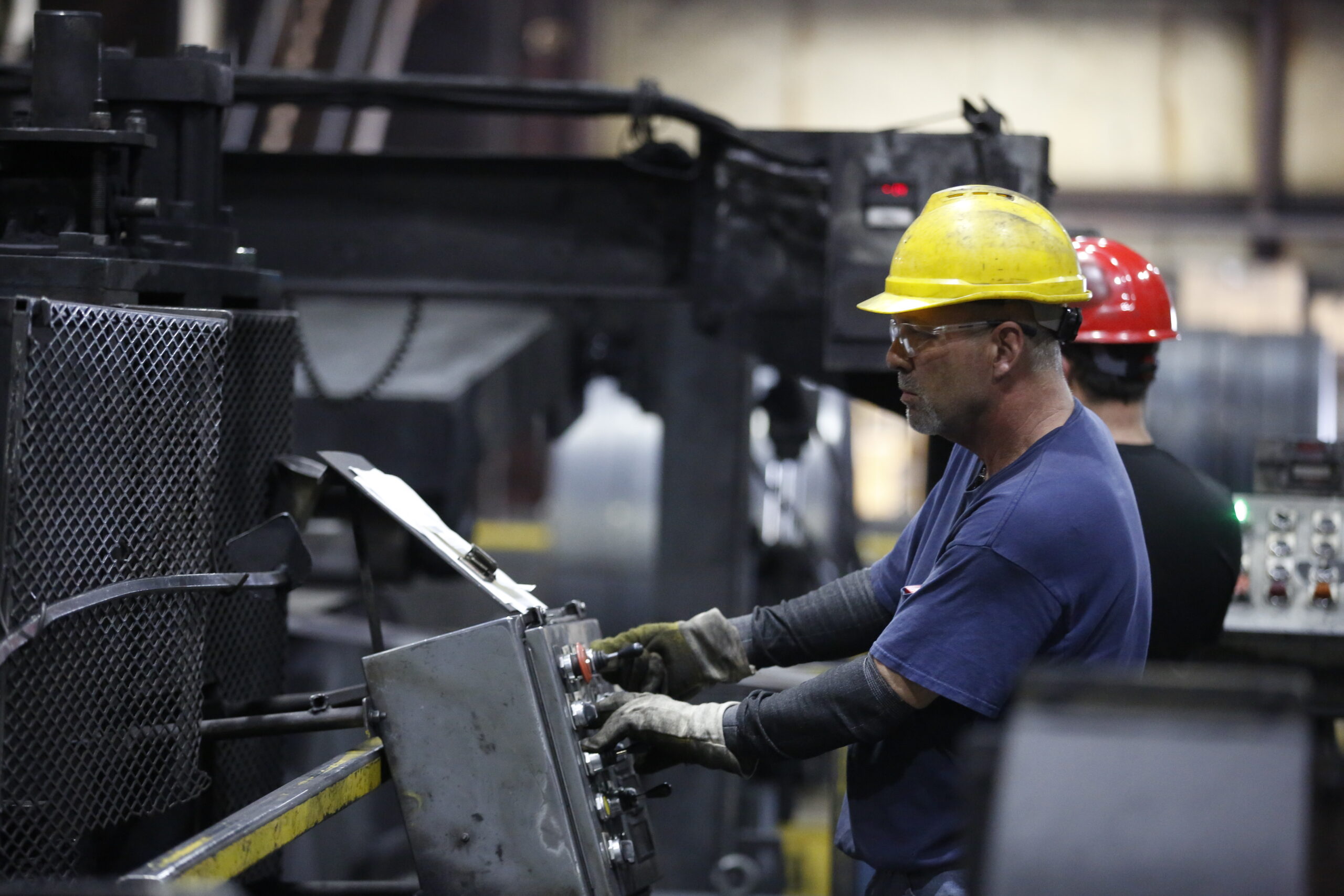 Bull Moose Employee Working at a Plant